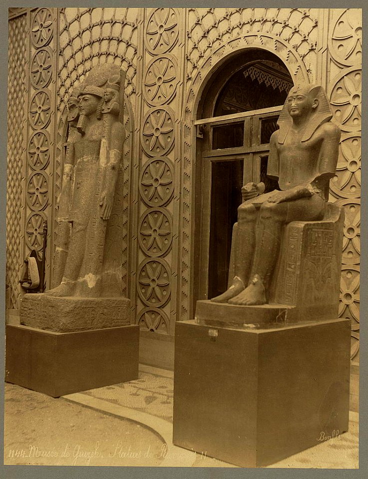 Musée de Guizeh. Statues de Ramessés II - Bonfils. LCCN2004666758