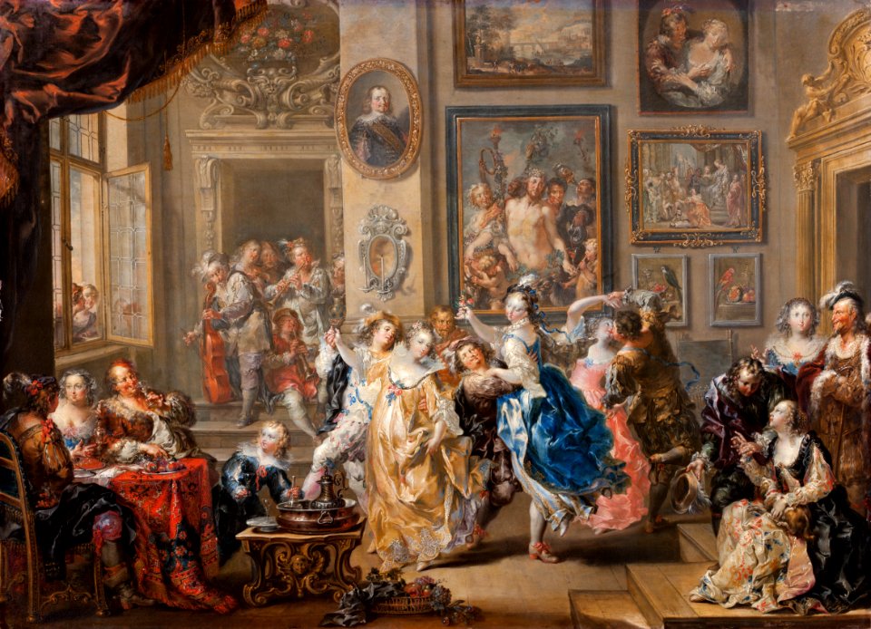 Måleri, genrebild. Platzer - Skoklosters slott - 88954