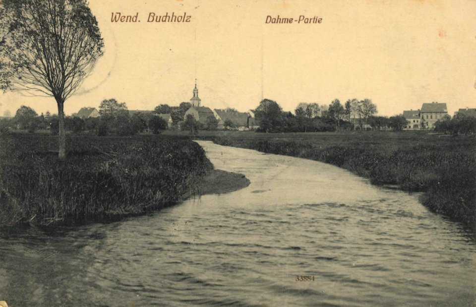 Märkisch Buchholz, Brandenburg - Stadtansicht mit Dahme (Zeno Ansichtskarten)