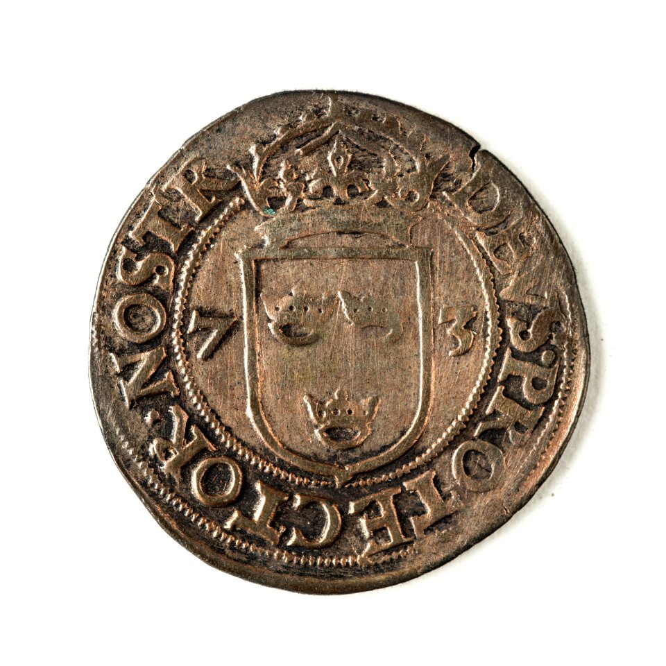 Mynt av silver. 2 öre. 1573 - Skoklosters slott - 109016