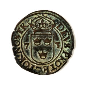 Mynt av silver. 2 öre. 1573 - Skoklosters slott - 109024