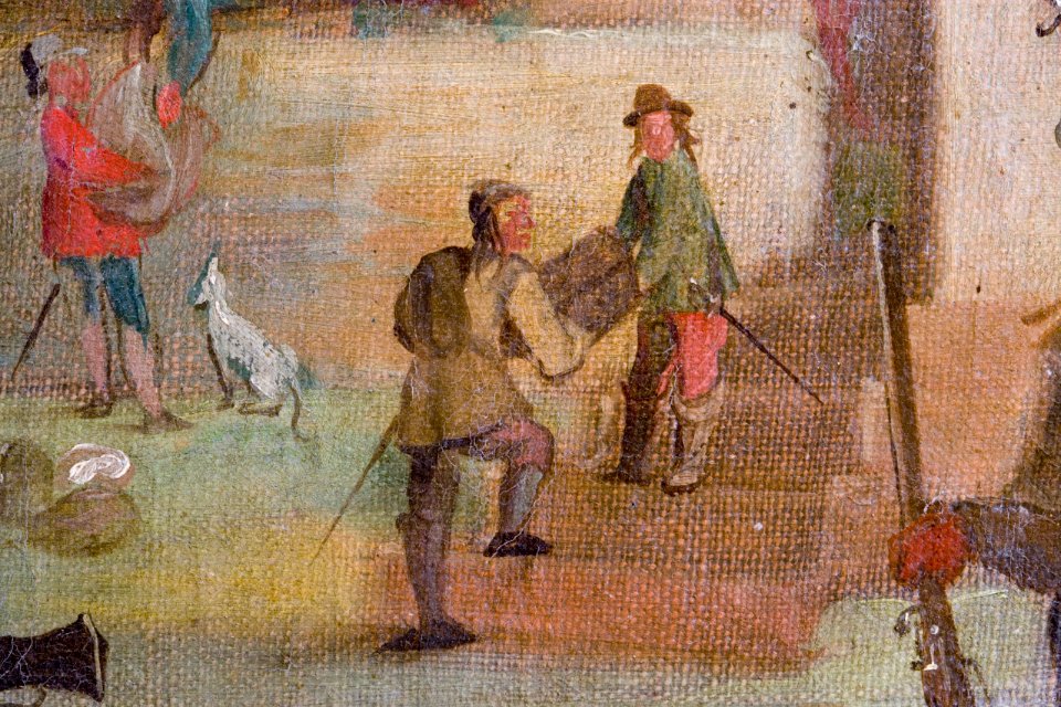 Målning, Plundringen, oljemålning, okänd konstnär, detalj, 1600-tal - Skoklosters slott - 7970