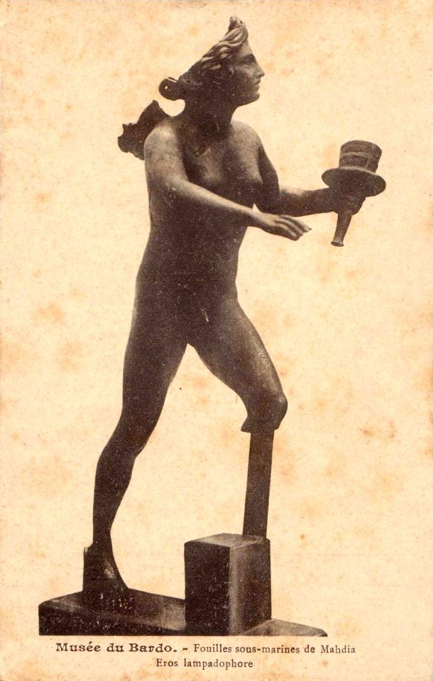 Musée du Bardo - Fouilles sous-marines de Mahdia - Eros lampadophore