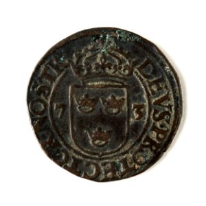Mynt av silver. 2 öre. 1573 - Skoklosters slott - 109052