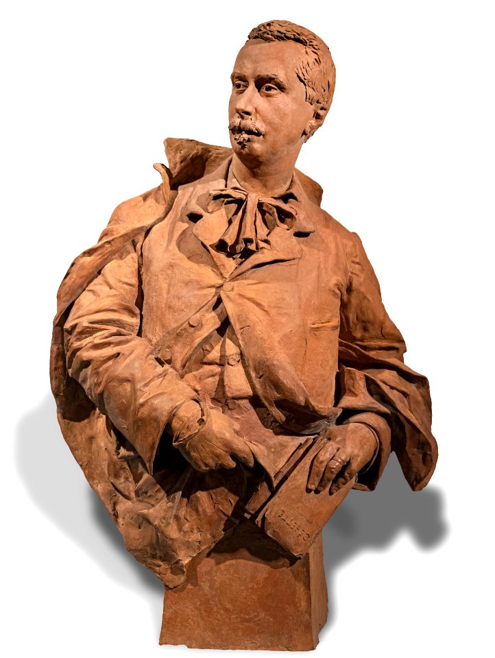 Musée Ingres-Bourdelle - Buste d'Emile Pouvillon, 1883 - Terre cuite - Antoine Bourdelle, MI.25.1.1