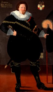 Målning. Porträtt. Officersvän. Erik Ulfsparre af Broxvik - Skoklosters slott - 87815