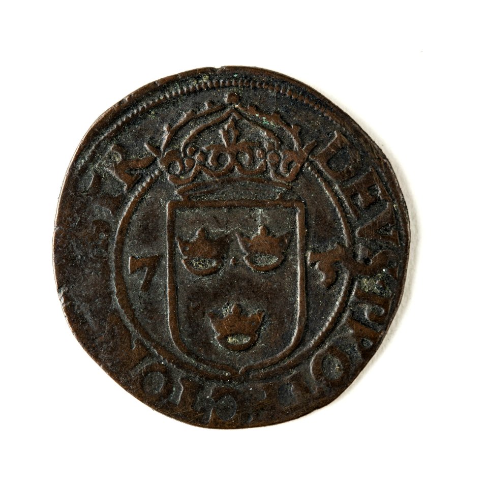Mynt av silver. 2 öre. 1573 - Skoklosters slott - 109064