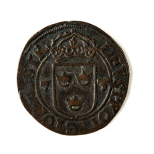 Mynt av silver. 2 öre. 1573 - Skoklosters slott - 109064 photo