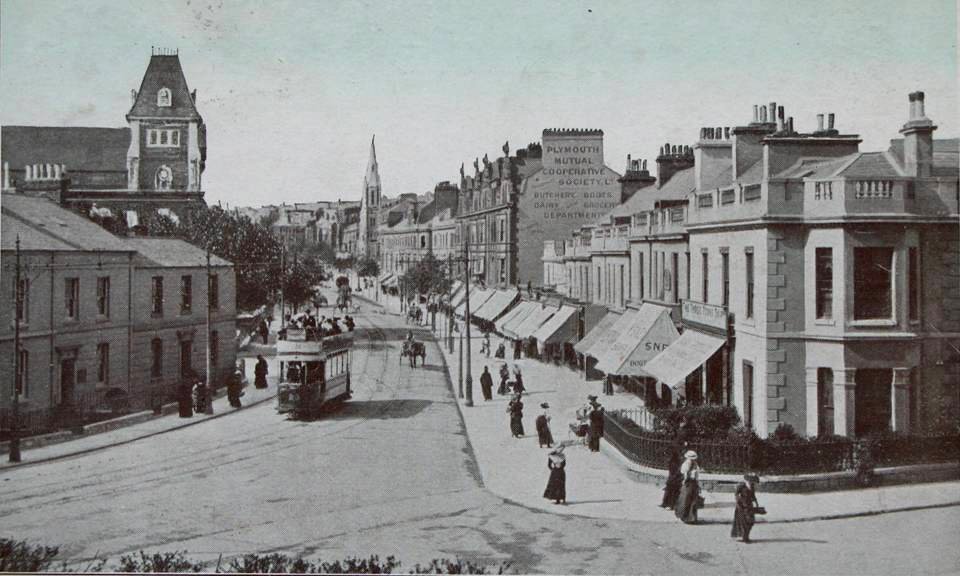 Mutley Plain Plymouth tram 23