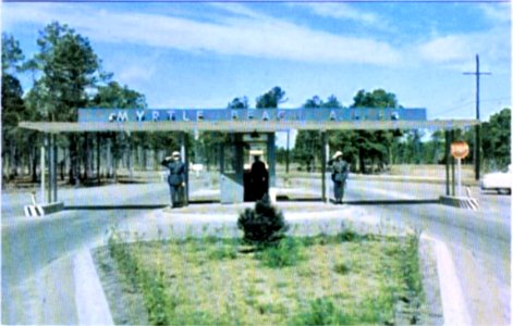 Myrtle Beach Air Force Base - Main Gate 1956