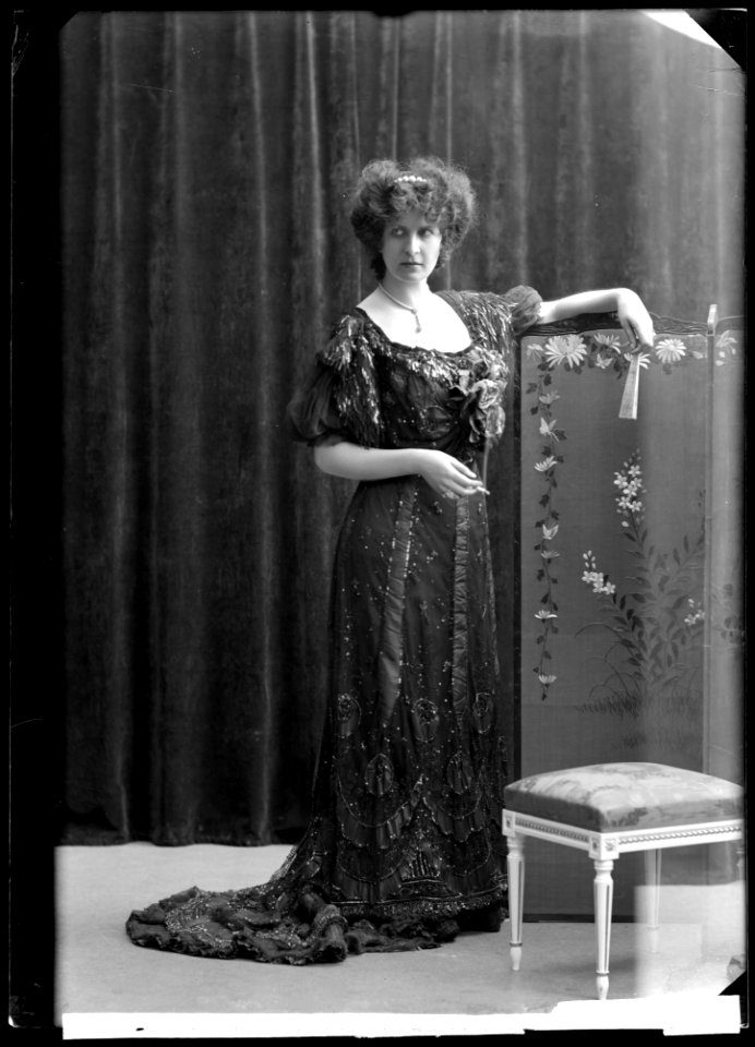 Märtha Lindlöf in Amatörtjuven at Vasateatern 1908 - SMV - GL096