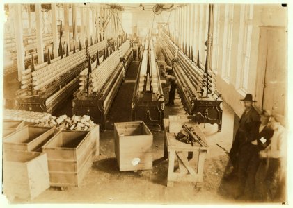 Melville Mfg. Co., Cherryville, N.C. View of spinning room. LOC nclc.01398
