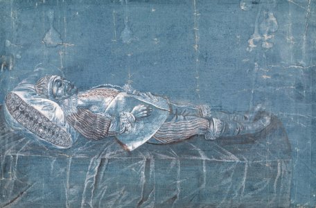 Målning av Gustav II Adolf på lit de parade - Livrustkammaren - 91527