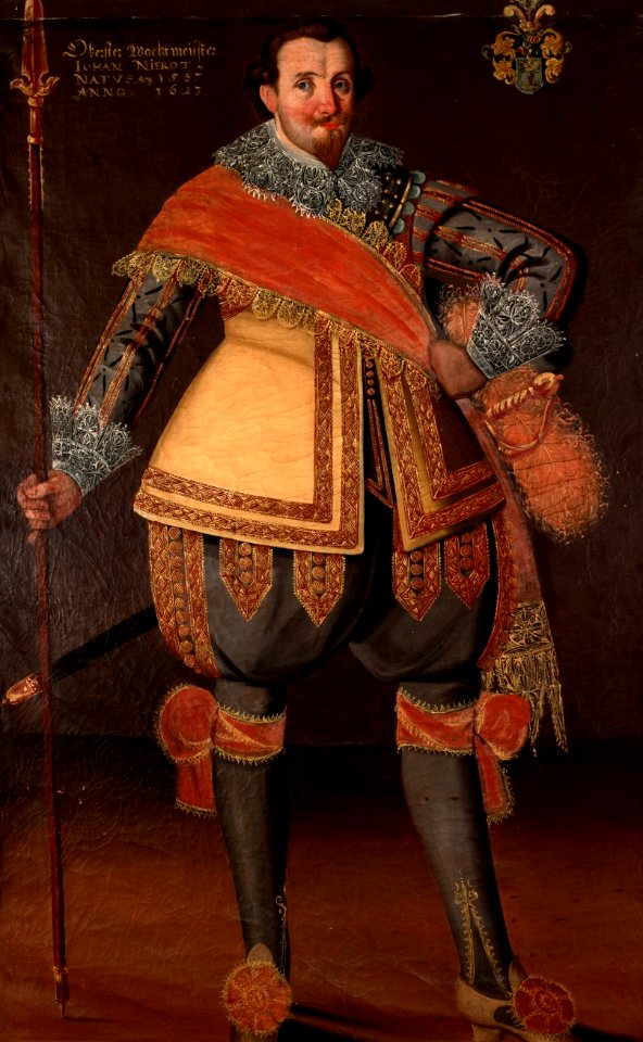 Målning. Porträtt. Officersvän. Johan Nieroth - Skoklosters slott - 87814