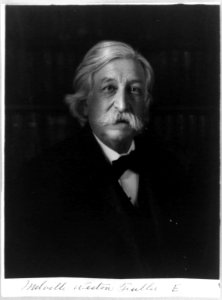 Melville Weston Fuller, Chief Justice, half-length portrait, facing right LCCN96515638