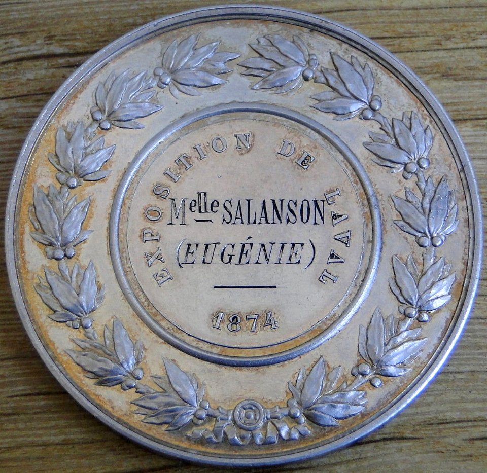 Médaille argent Laval, Eugénie Salanson