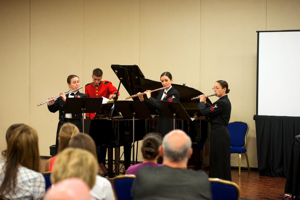 Members of the United States Navy Band perform at National Flute Convention (20435497010)