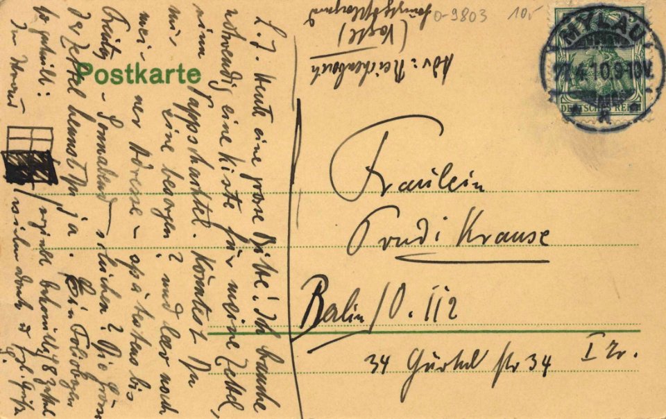 Mylau, Sachsen - Stadtansicht (back) (Zeno Ansichtskarten)
