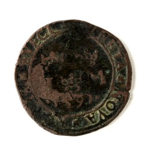 Mynt av silver. 1 mark. 1591 - Skoklosters slott - 109088