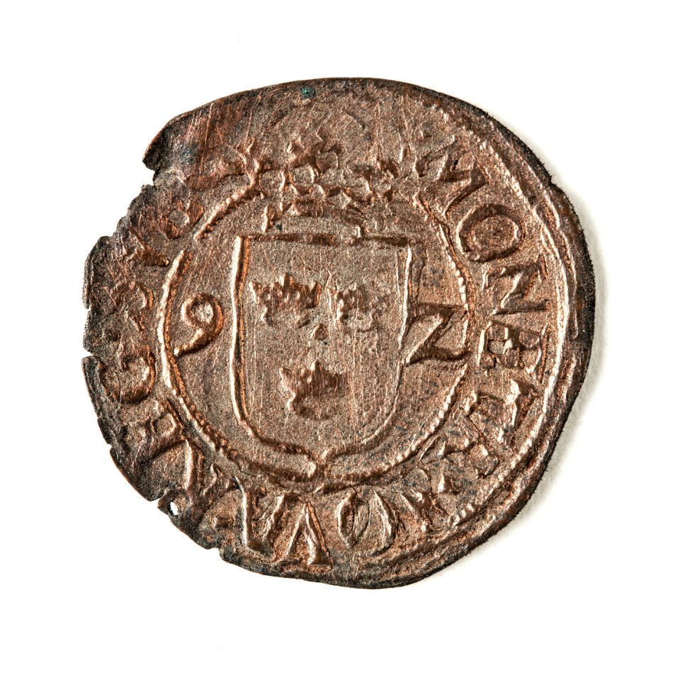 Mynt av silver. 1 öre. 1592 - Skoklosters slott - 109074