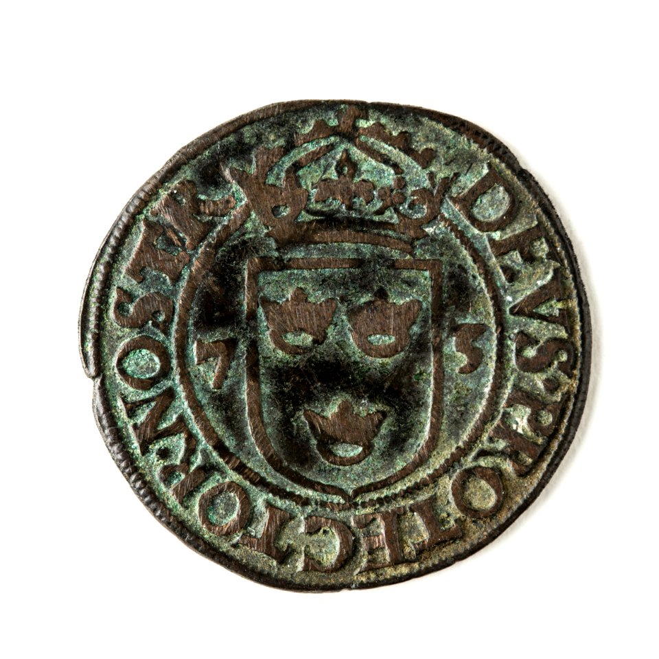 Mynt av silver. 2 öre. 1573 - Skoklosters slott - 109002