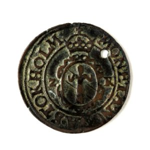 Mynt av silver. 2 öre. 1573 - Skoklosters slott - 109006