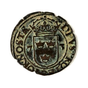 Mynt av silver. 2 öre. 1573 - Skoklosters slott - 109010