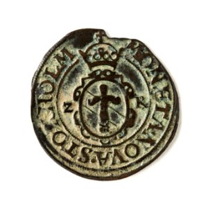 Mynt av silver. 2 öre. 1573 - Skoklosters slott - 109014
