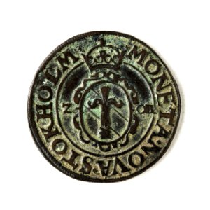 Mynt av silver. 2 öre. 1573 - Skoklosters slott - 109030