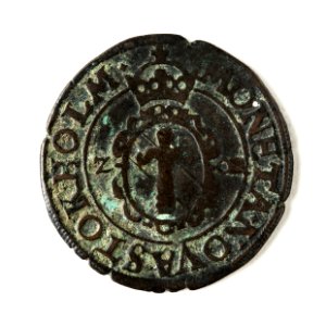 Mynt av silver. 2 öre. 1573 - Skoklosters slott - 109034