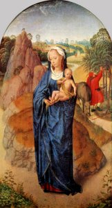 Memling Virgin and Child in a Landscape