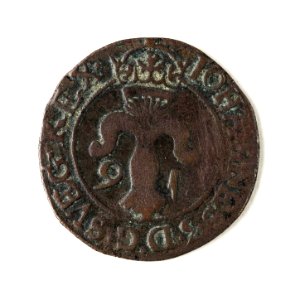 Mynt av silver. 2 öre. 1591 - Skoklosters slott - 109093