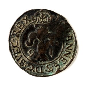 Mynt av silver. 2 öre. 1591 - Skoklosters slott - 109109