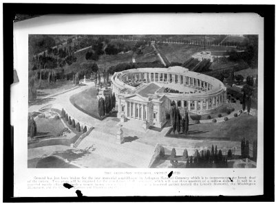 MEMORIAL AMPHITHEATRE, ARLINGTON. COPY OF PLAN LCCN2016867101