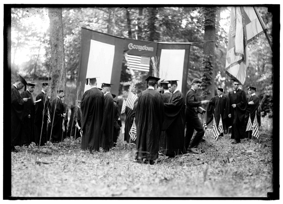 MEMORIAL TREES. MEMORIAL TREE PLANTING AT GEORGETOWN UNIVERSITY LCCN2016870060