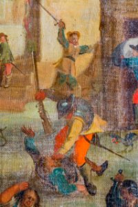 Målning, Plundringen, oljemålning, okänd konstnär, detalj, 1600-tal - Skoklosters slott - 59335