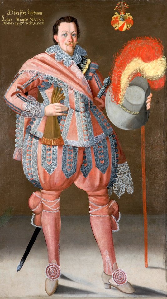 Målning. Porträtt. Officersvän. Lars kagge - Skoklosters slott - 87193