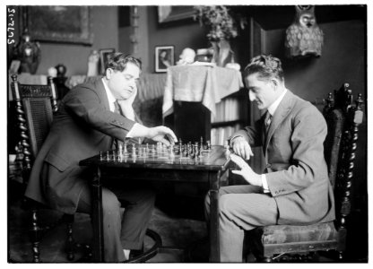 Men playing chess LCCN2014714039