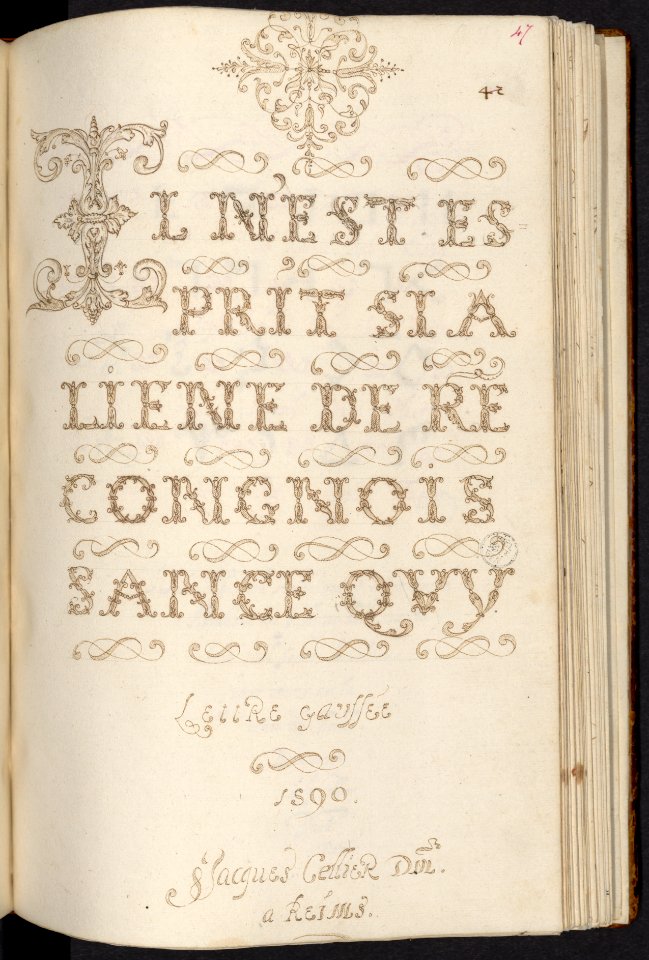 Mellange, curiosités et petites inventions de Jacques Cellier – Bibliothèque Sainte-Geneviève MS1111-099