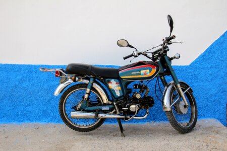Blue white honda