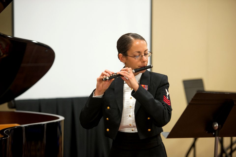 Members of the United States Navy Band perform at National Flute Convention (20623477675)