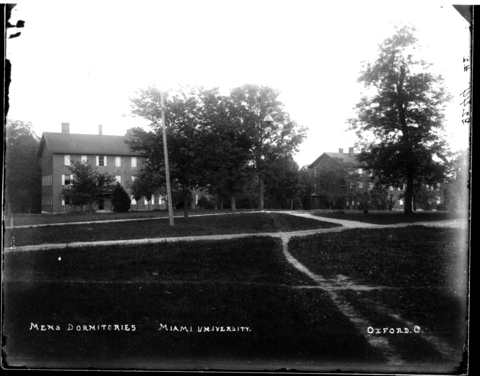 Men's dormitories at Miami University ca. 1898 (3200514138)