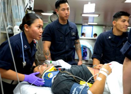 Mercy conducts mass casualty exercise during Pacific Partnership 2015 150716-N-PZ713-193