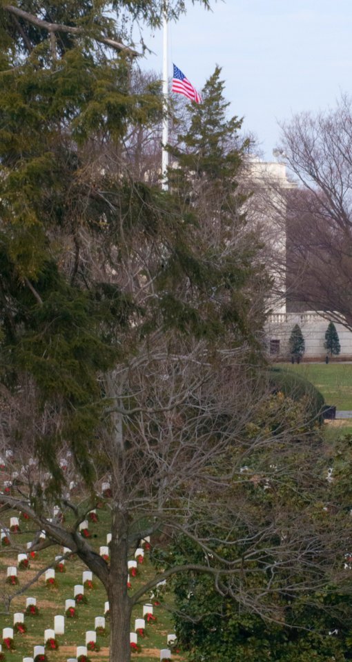 Memorial Ampitheater Flag at Half Staff (15668967253)