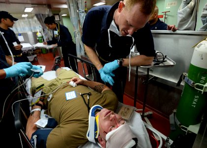 Mercy conducts mass casualty exercise during Pacific Partnership 2015 150716-N-PZ713-275