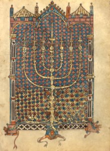 Menorah of the Tabernacle from the Rothschild Pentateuch