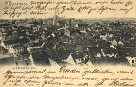 Merseburg, Sachsen-Anhalt - Stadtansicht (Zeno Ansichtskarten)