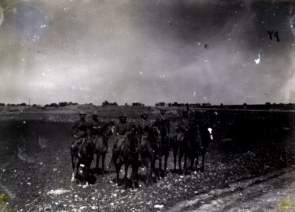 Mersinli Djemal Pasha and his staff officers mounted