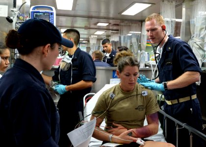 Mercy conducts mass casualty exercise during Pacific Partnership 2015 150716-N-PZ713-138