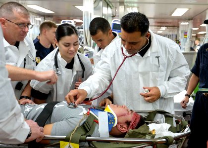 Mercy conducts mass casualty exercise during Pacific Partnership 2015 150716-N-PZ713-361
